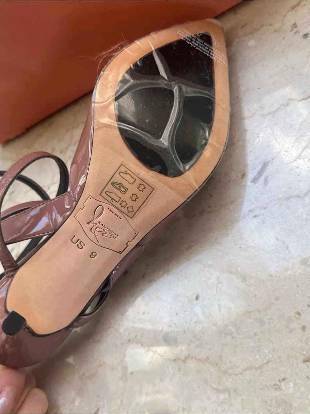 Patent Pointed-Toe Strappy Pump in Mauve - Women's Dress Heels
